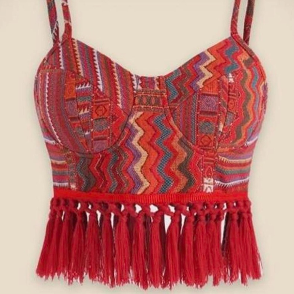 Geometric Aztec Fringe cider matching set